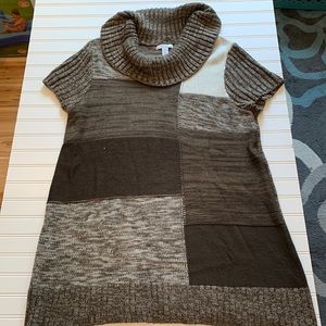 “Knit” Winter/Fall dress with scarf neck Great/Good condition.